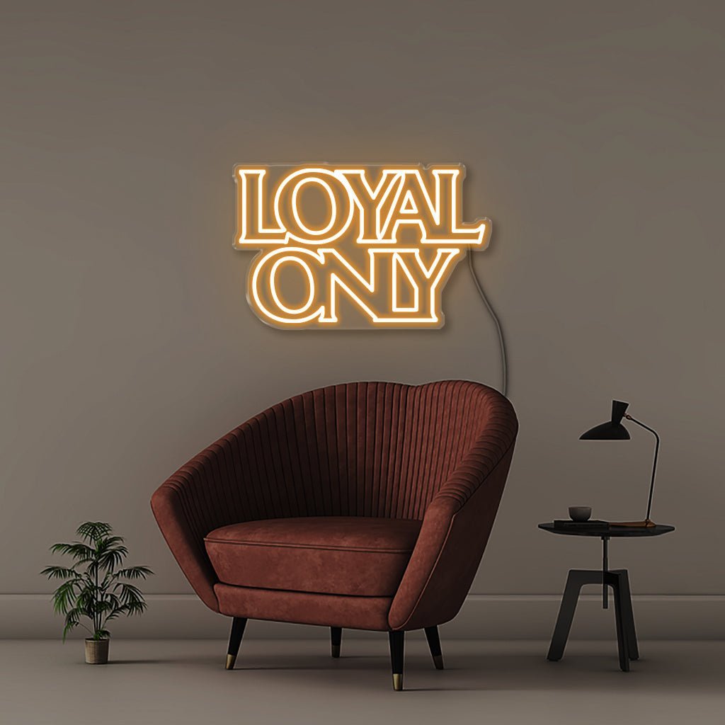 Loyal only - Neonific - LED Neon Signs - 75 CM - Orange
