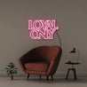 Loyal only - Neonific - LED Neon Signs - 75 CM - Pink