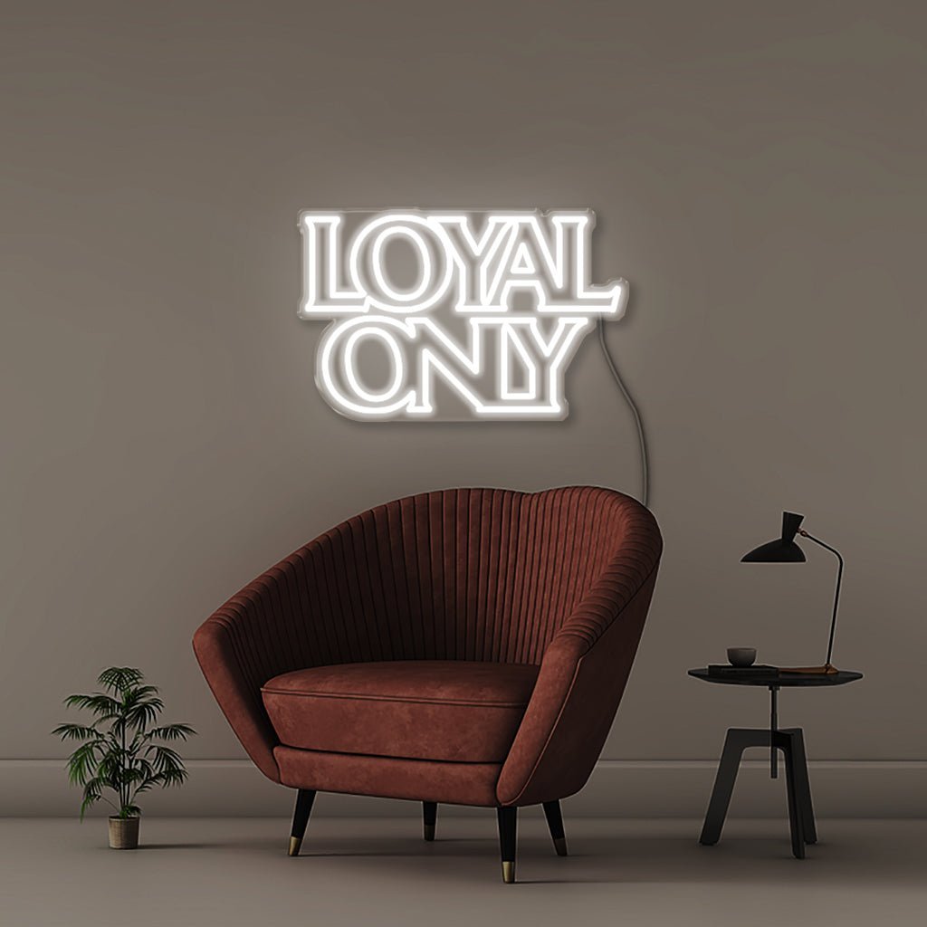 Loyal only - Neonific - LED Neon Signs - 75 CM - White
