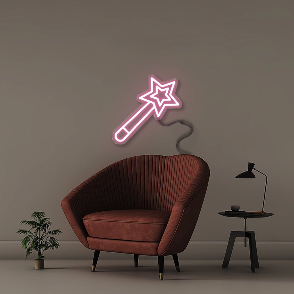 Magic Wand - Neonific - LED Neon Signs - 50 CM - Light Pink