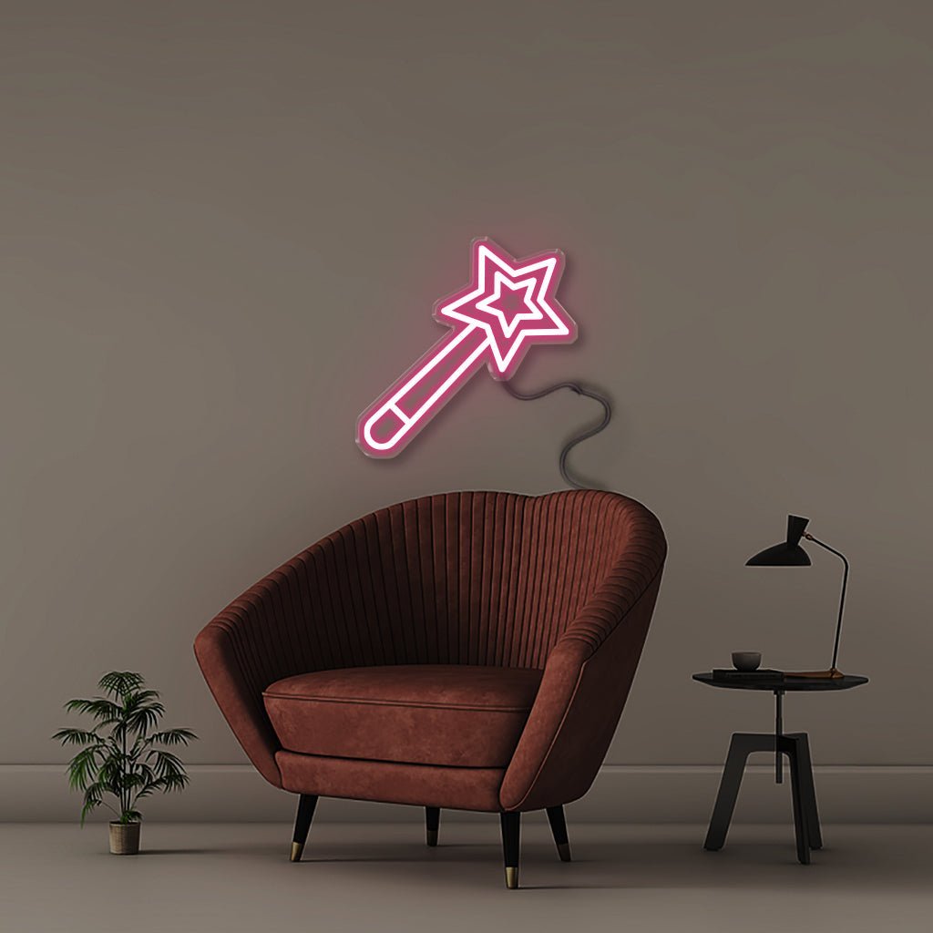 Magic Wand - Neonific - LED Neon Signs - 50 CM - Pink