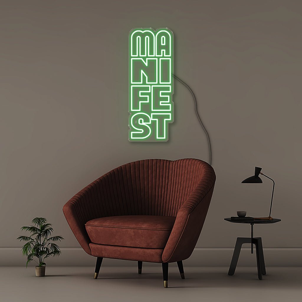Manifest - Neonific - LED Neon Signs - 75 CM - Green