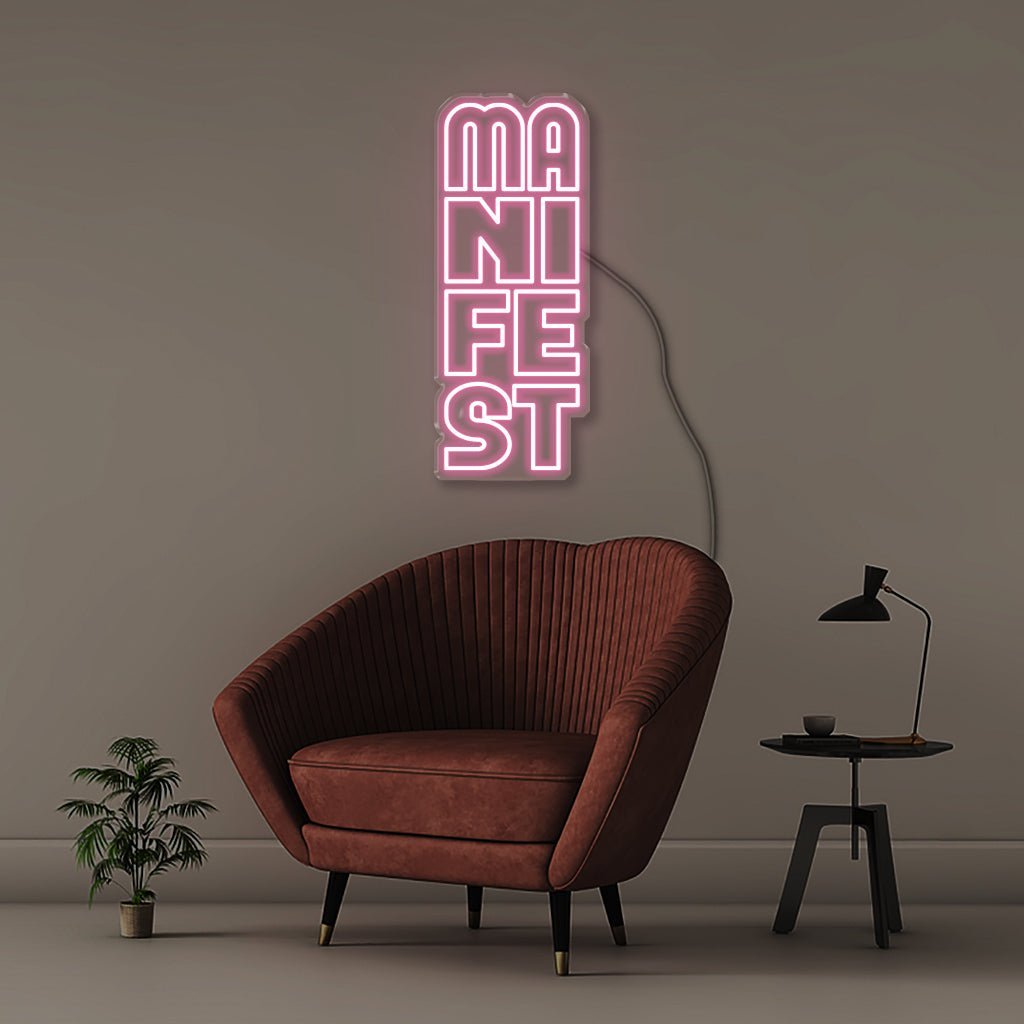 Manifest - Neonific - LED Neon Signs - 75 CM - Light Pink