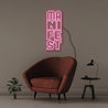 Manifest - Neonific - LED Neon Signs - 75 CM - Pink