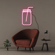 Mason Jar - Neonific - LED Neon Signs - 75 CM - Pink