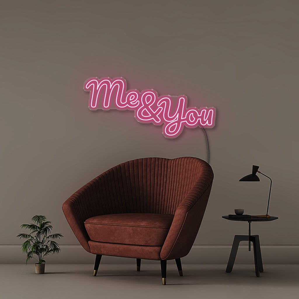 Me & You - Neonific - LED Neon Signs - 75 CM - Pink