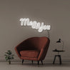 Me & You - Neonific - LED Neon Signs - 75 CM - White