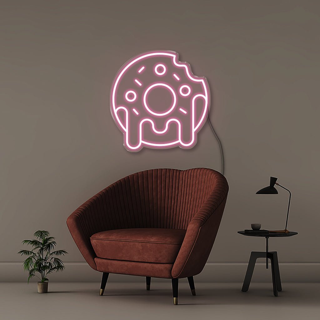 Melted Donut - Neonific - LED Neon Signs - 50 CM - Light Pink