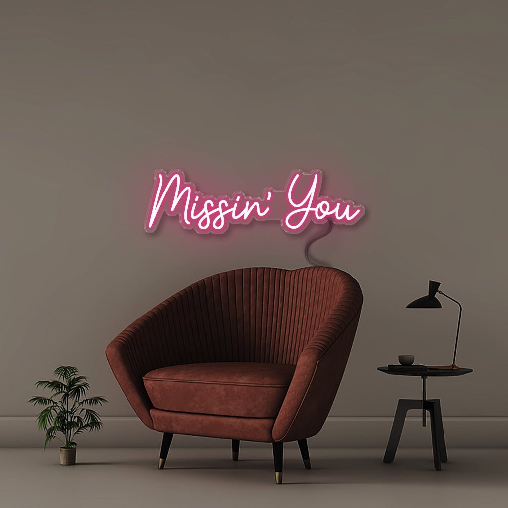 Missin You - Neonific - LED Neon Signs - 50 CM - Pink