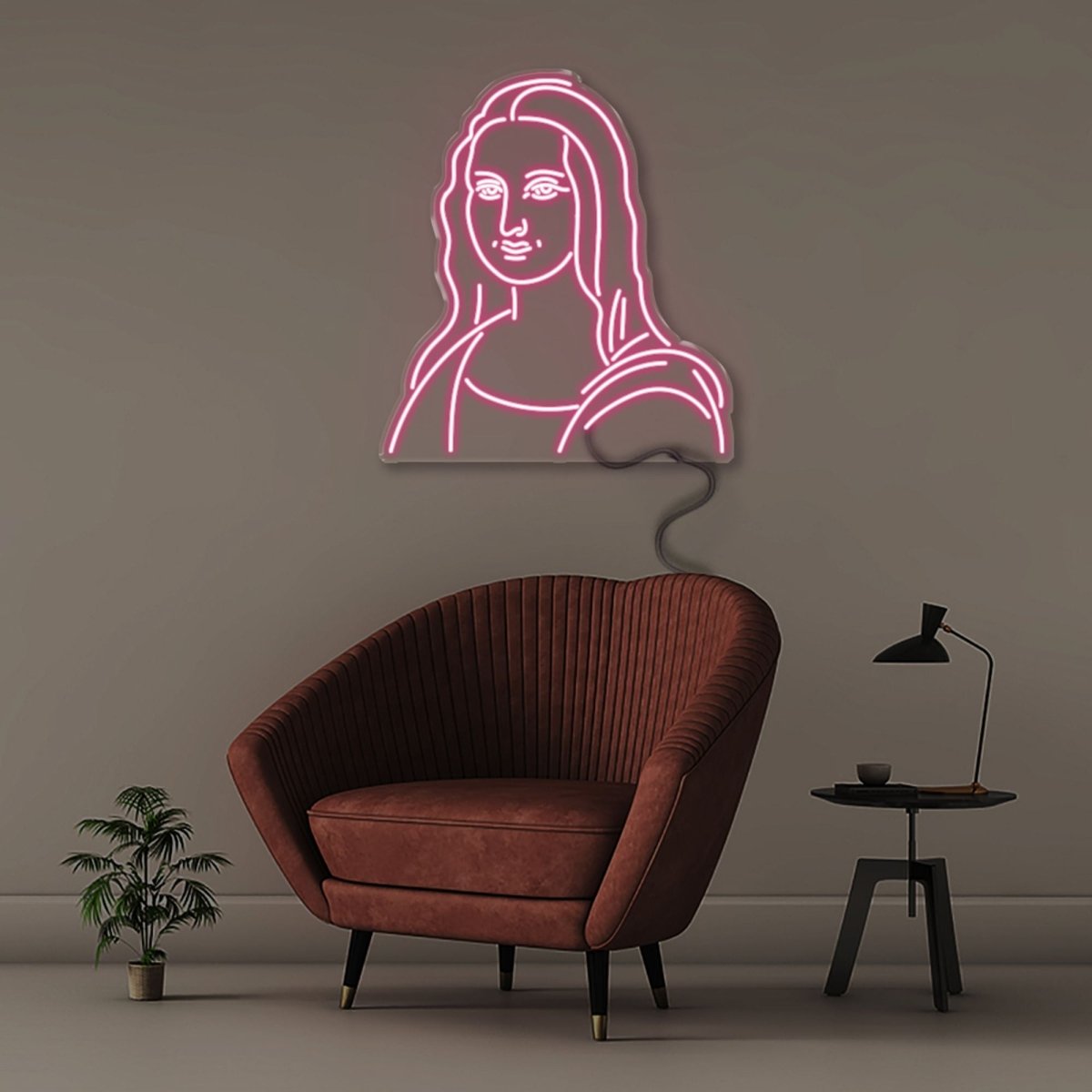 Mona Lisa - Neonific - LED Neon Signs - 91cm (36") - Pink