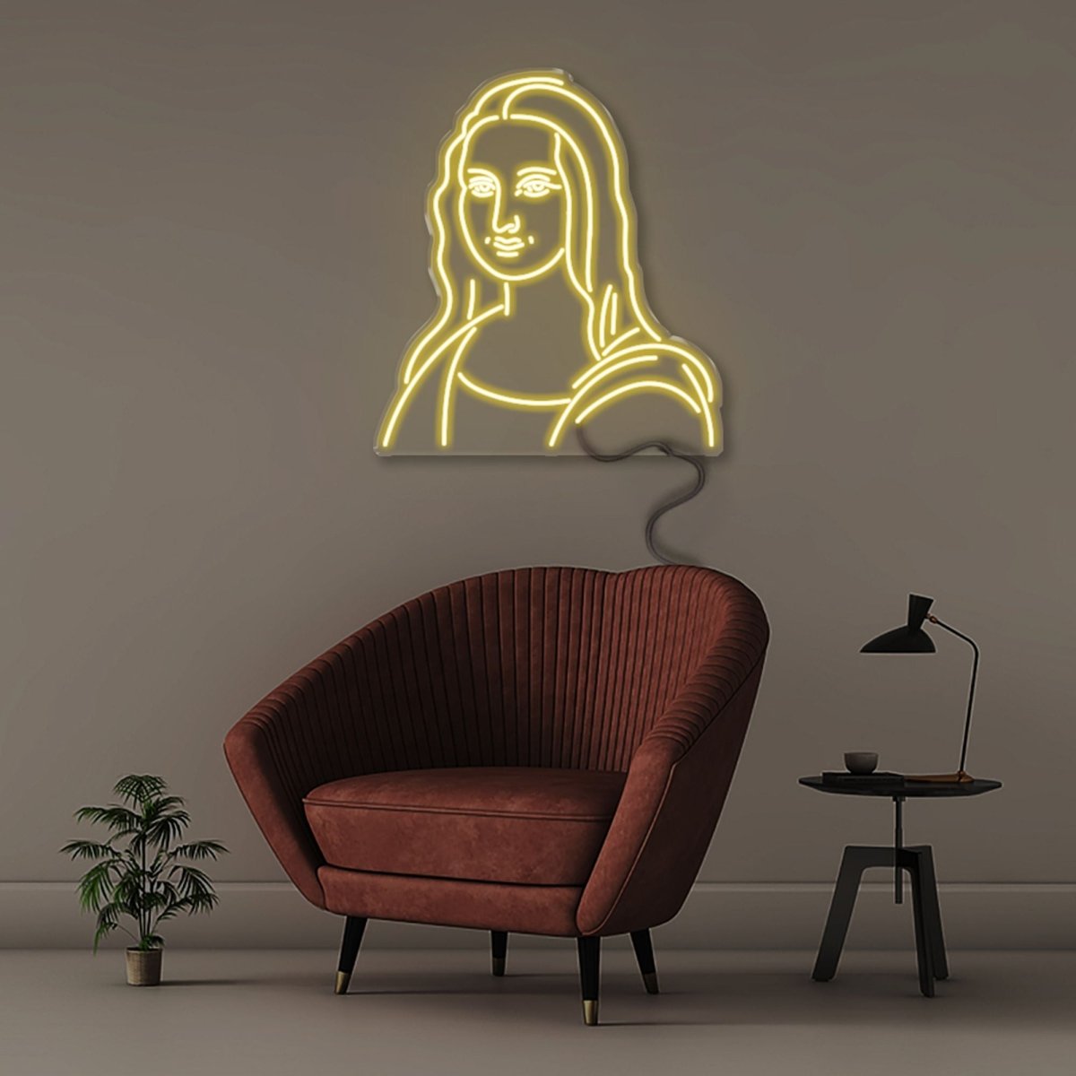 Mona Lisa - Neonific - LED Neon Signs - 91cm (36") - Yellow