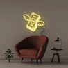 Money Fly - Neonific - LED Neon Signs - 100 CM - Yellow