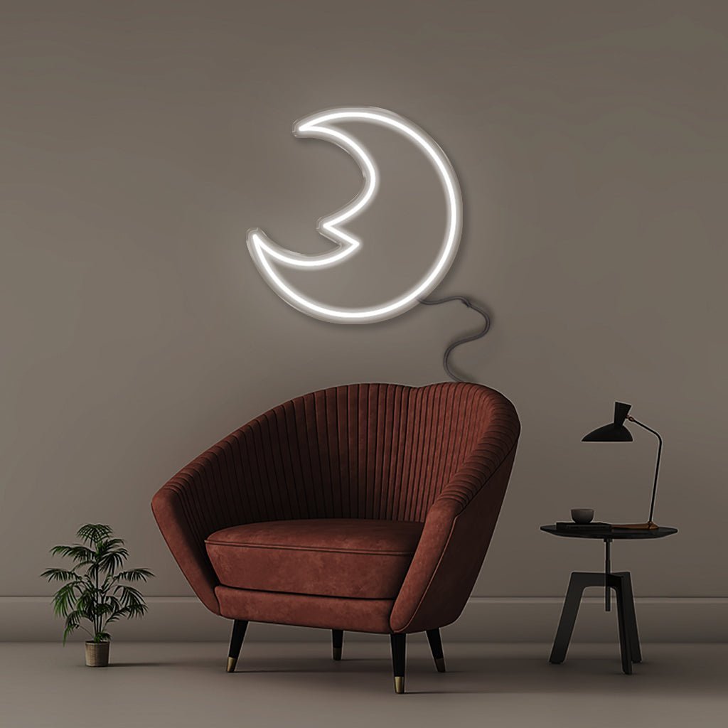 Moon - Neonific - LED Neon Signs - 50 CM - White