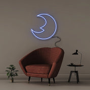 Moon - Neonific - LED Neon Signs - 50 CM - Blue