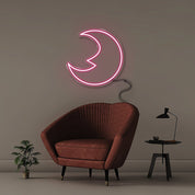 Moon - Neonific - LED Neon Signs - 50 CM - Pink