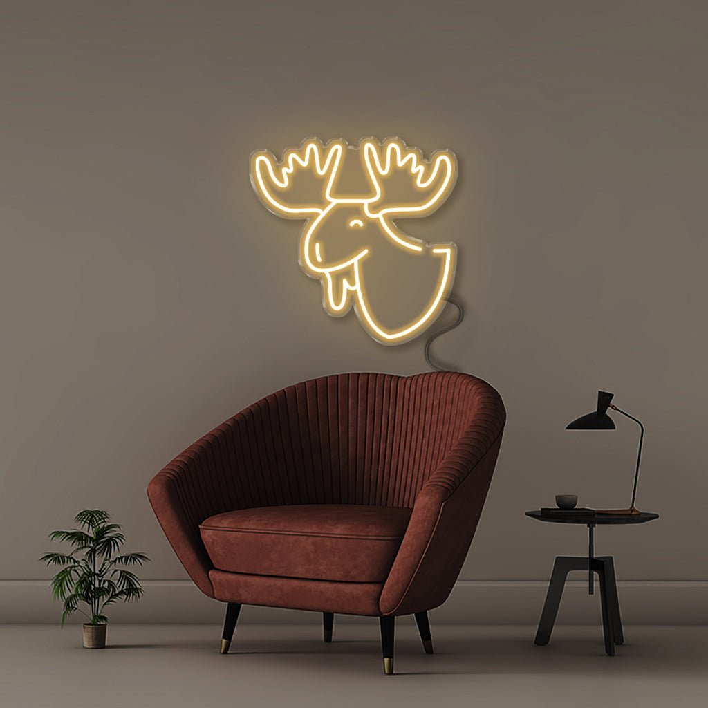 Moose - Neonific - LED Neon Signs - 50 CM - Warm White