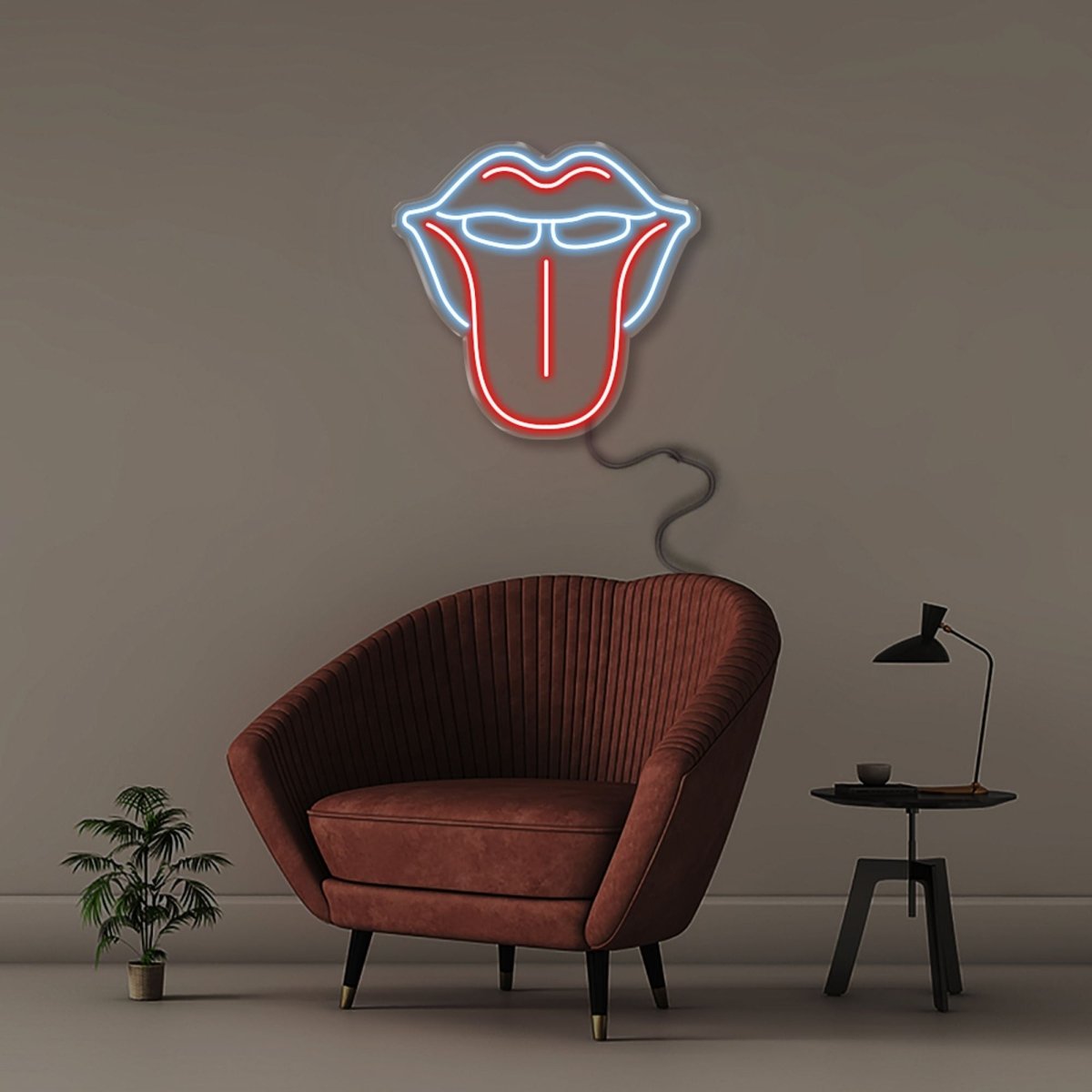 Mouth Light Sign - Neonific - LED Neon Signs - 61cm (24") -