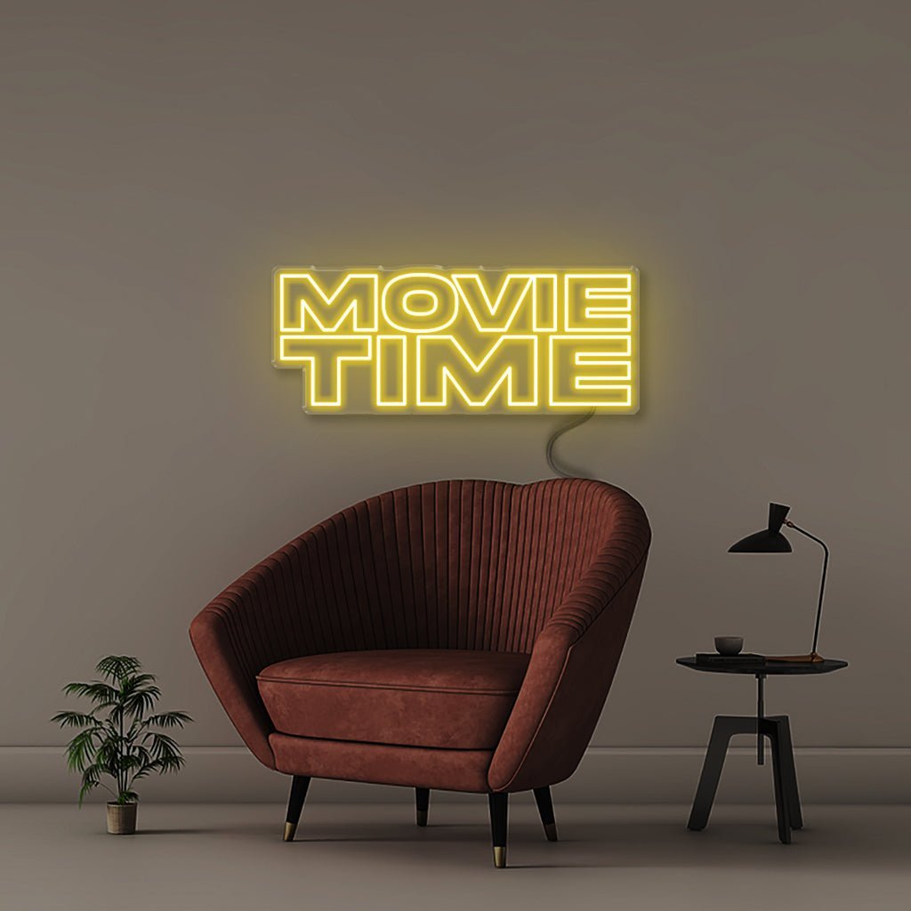 Movie time - Neonific - LED Neon Signs - 50 CM - Yellow