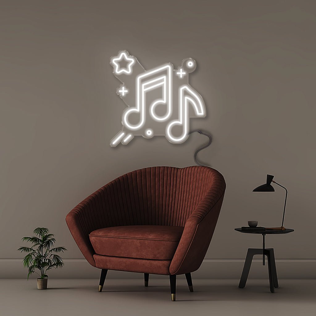 Music - Neonific - LED Neon Signs - 50 CM - White