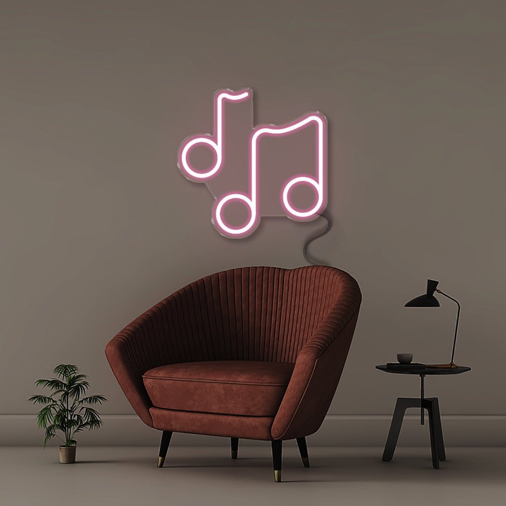 Music Note - Neonific - LED Neon Signs - 50 CM - Light Pink