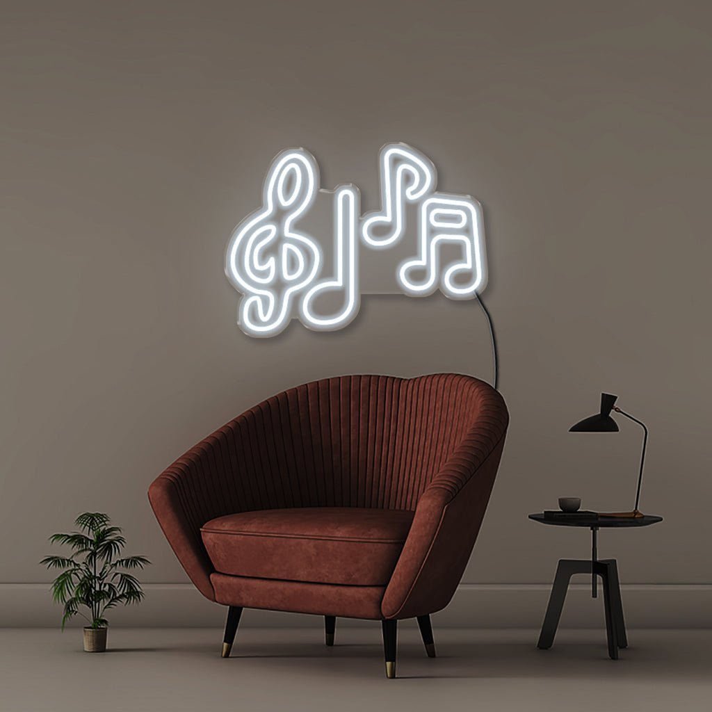 Music Notes - Neonific - LED Neon Signs - 50 CM - Cool White