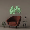 Music Notes - Neonific - LED Neon Signs - 50 CM - Green