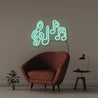 Music Notes - Neonific - LED Neon Signs - 50 CM - Sea Foam