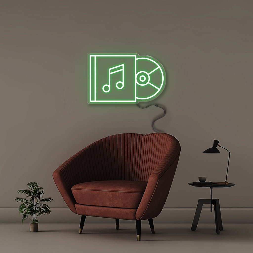 Music Player - Neonific - LED Neon Signs - 50 CM - Green