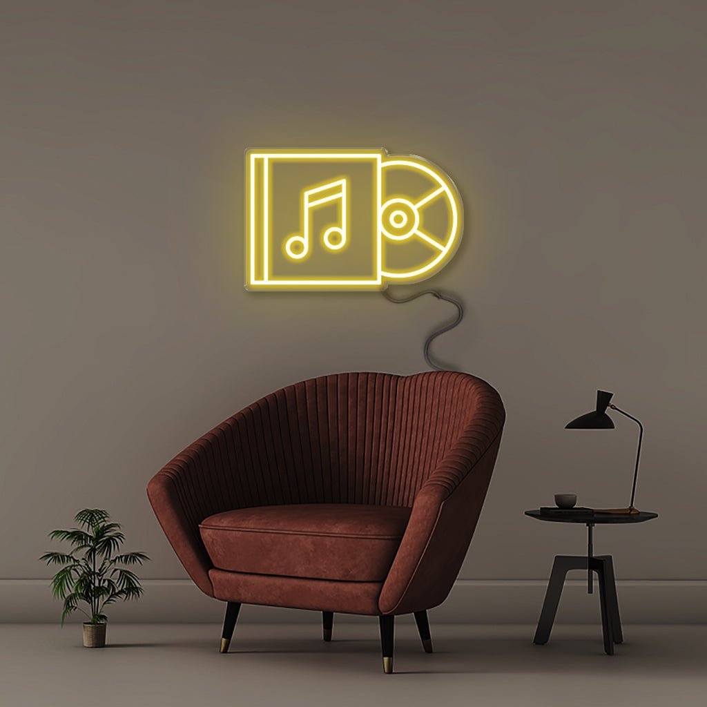 Music Player - Neonific - LED Neon Signs - 50 CM - Yellow