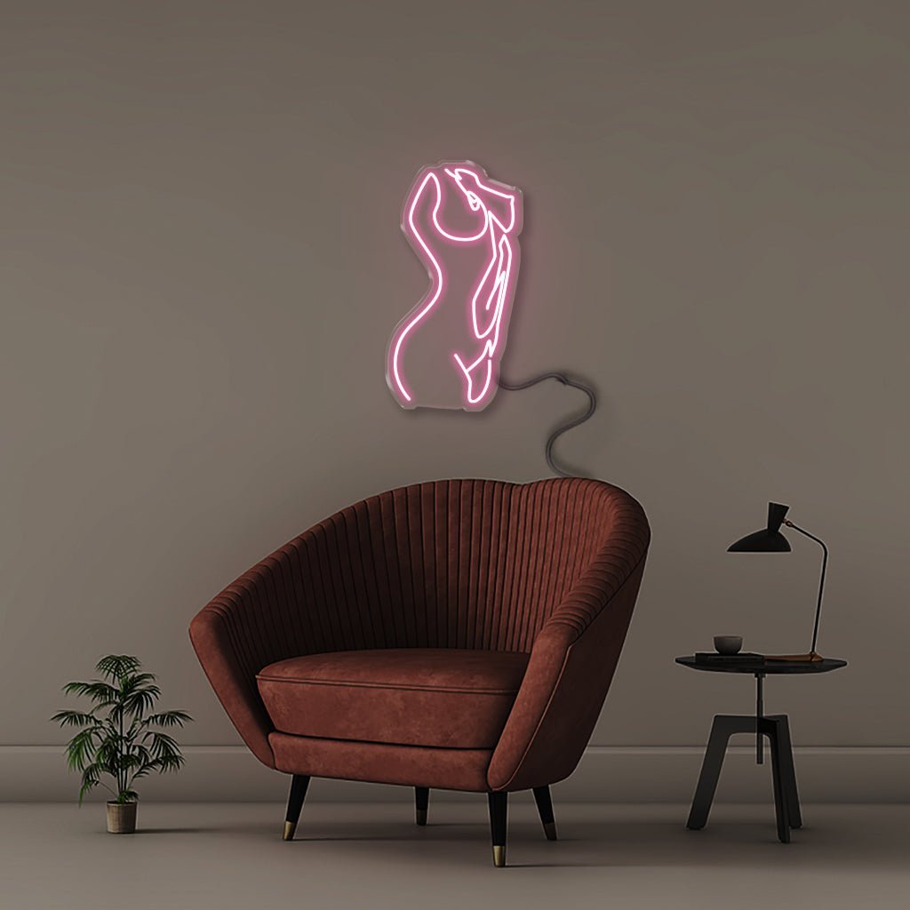 Naked - Neonific - LED Neon Signs - 50 CM - Light Pink