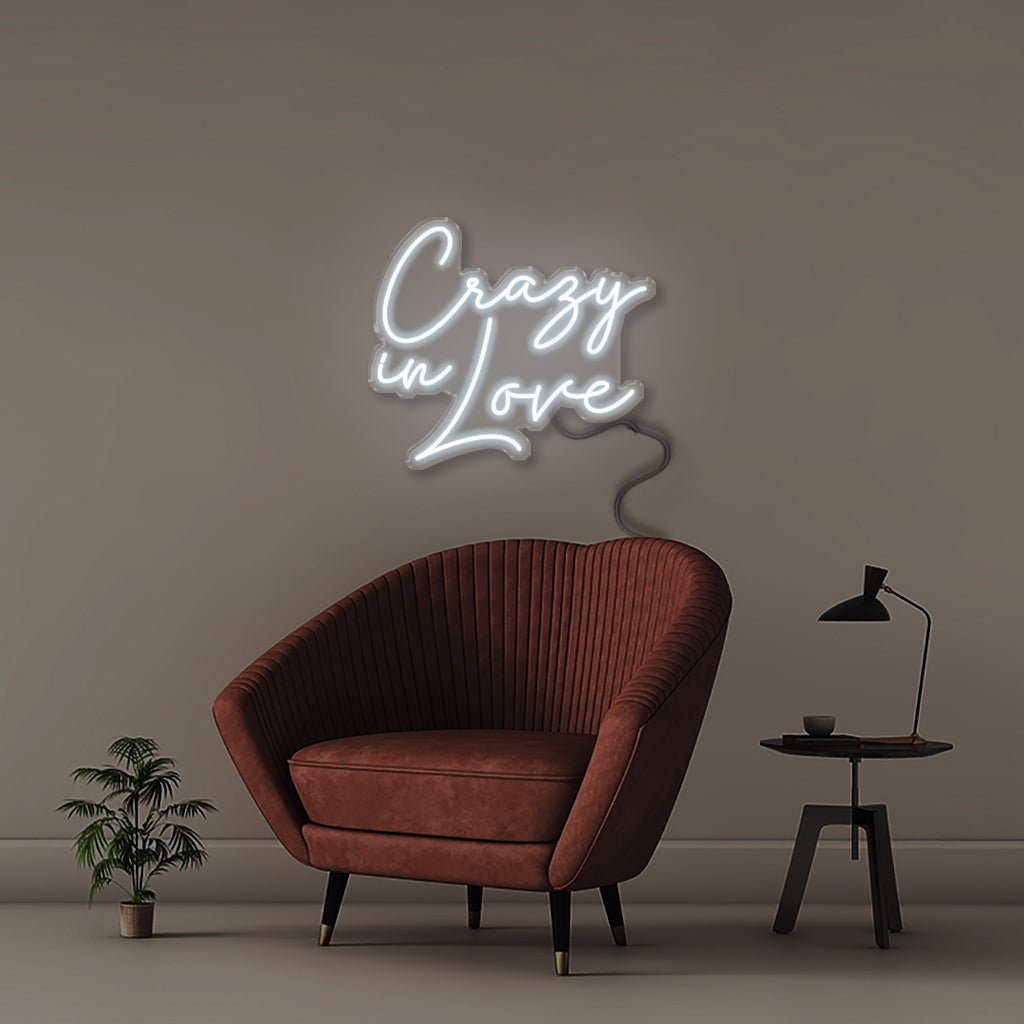 Neon Crazy In Love - Neonific - LED Neon Signs - 50 CM - Cool White