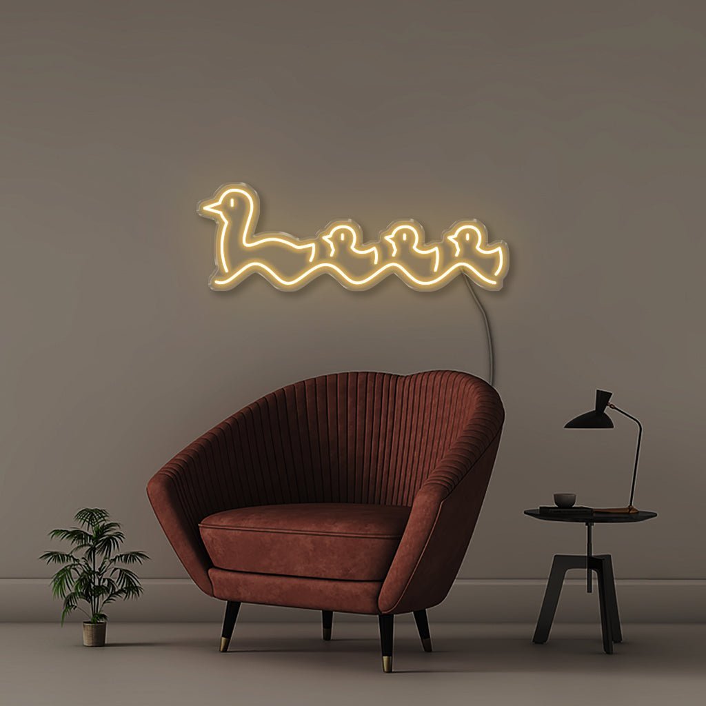 Neon Ducklings - Neonific - LED Neon Signs - 75 CM - Warm White