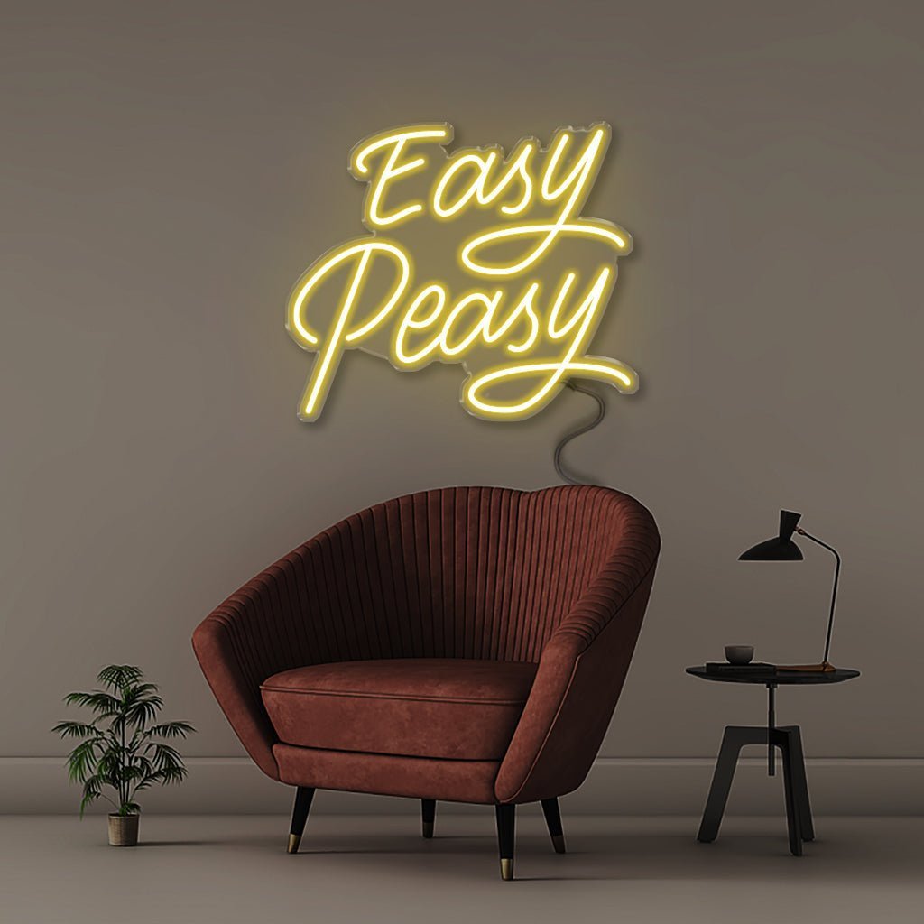 Neon Easy Peasy! - Neonific - LED Neon Signs - 50 CM - Yellow