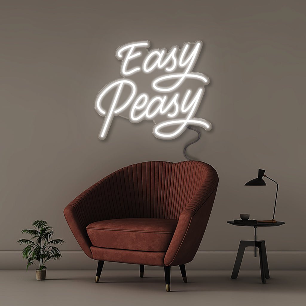 Neon Easy Peasy! - Neonific - LED Neon Signs - 50 CM - White