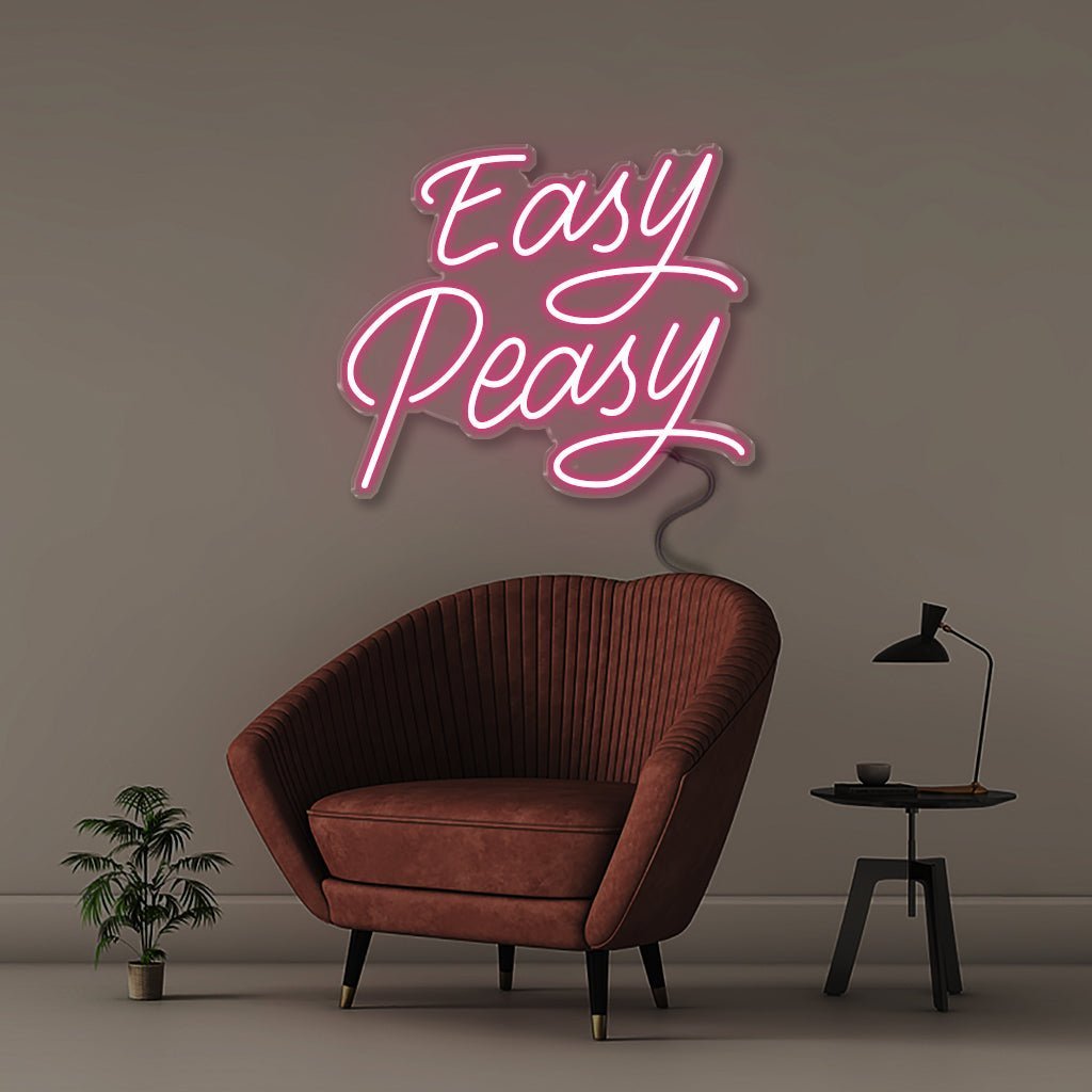 Neon Easy Peasy! - Neonific - LED Neon Signs - 50 CM - Pink