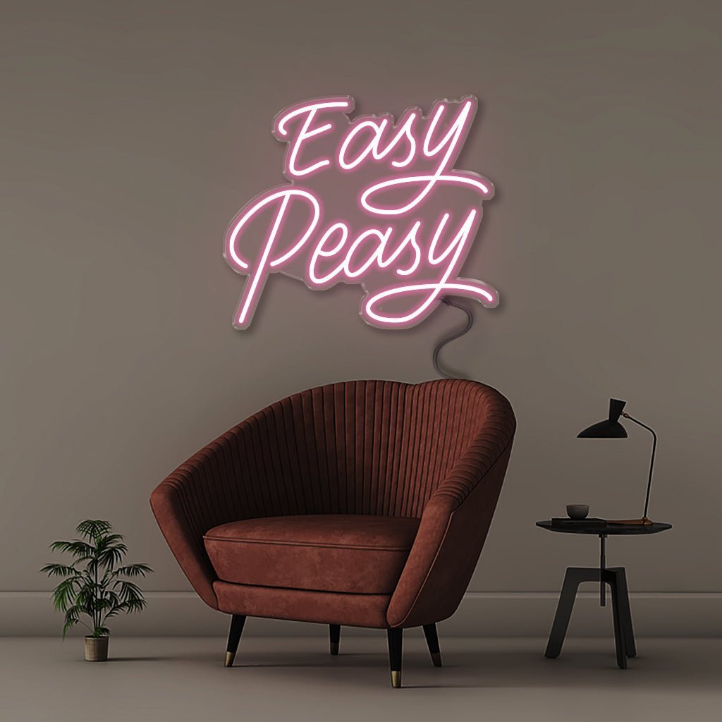 Neon Easy Peasy! - Neonific - LED Neon Signs - 50 CM - Light Pink