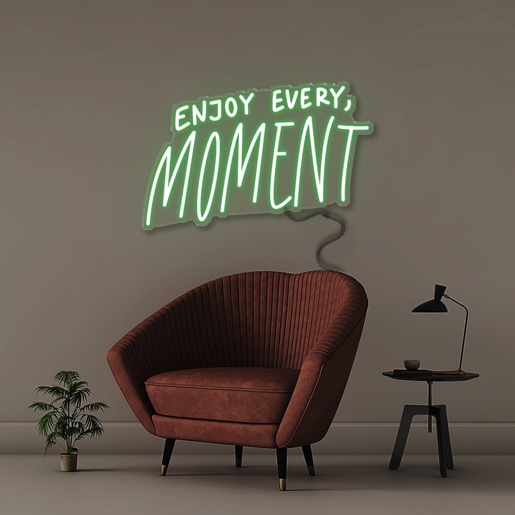 Neon Enjoy every moment - Neonific - LED Neon Signs - 50 CM - Green