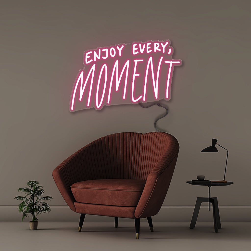 Neon Enjoy every moment - Neonific - LED Neon Signs - 50 CM - Pink