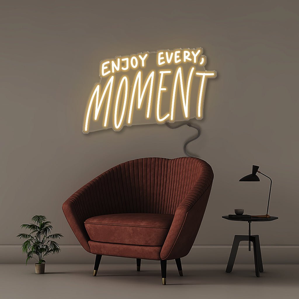 Neon Enjoy every moment - Neonific - LED Neon Signs - 50 CM - Warm White