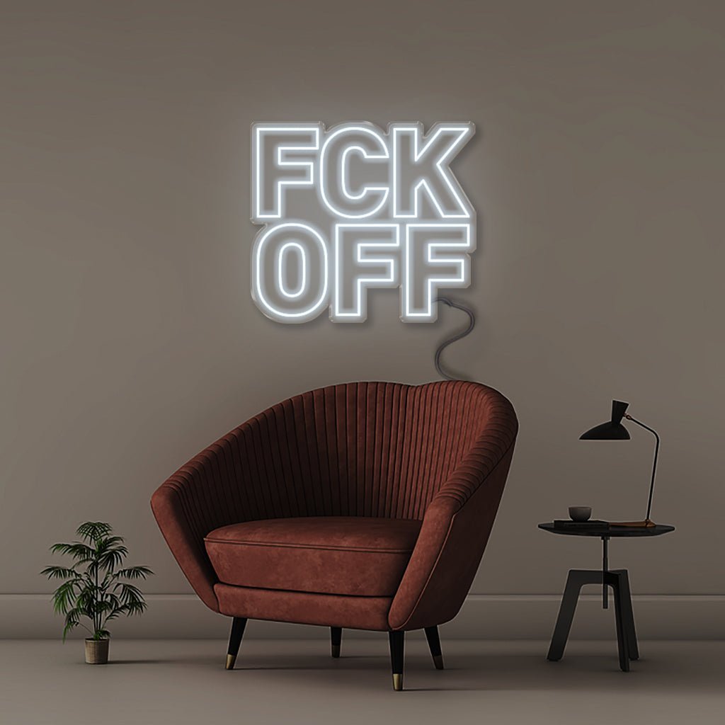Neon Fck Off - Neonific - LED Neon Signs - 50 CM - Cool White