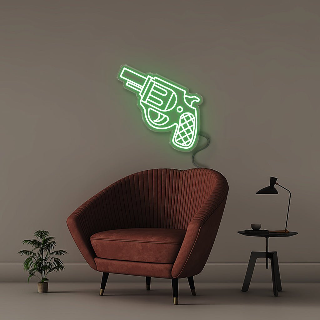 Neon Gun - Neonific - LED Neon Signs - 50 CM - Green