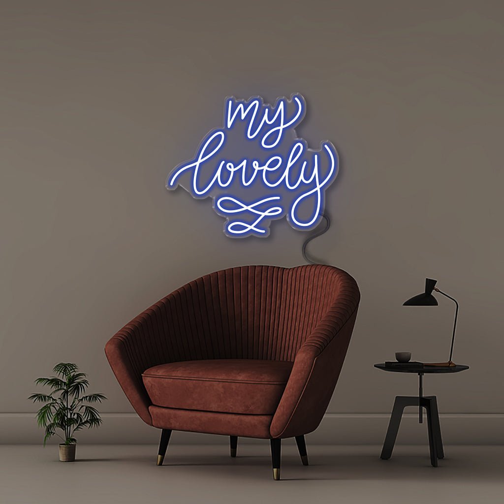 Neon My Lovely - Neonific - LED Neon Signs - 50 CM - Blue