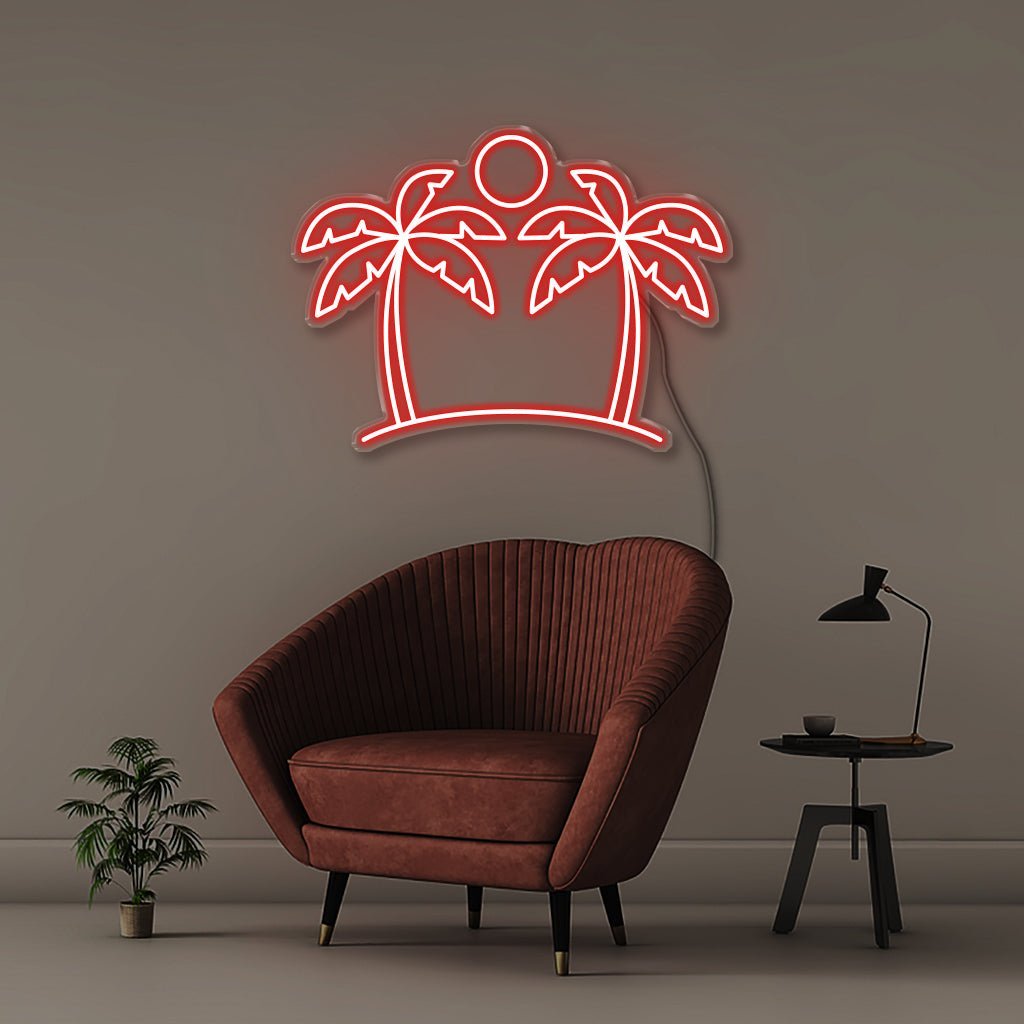 Neon Palm - Neonific - LED Neon Signs - 75 CM - Red