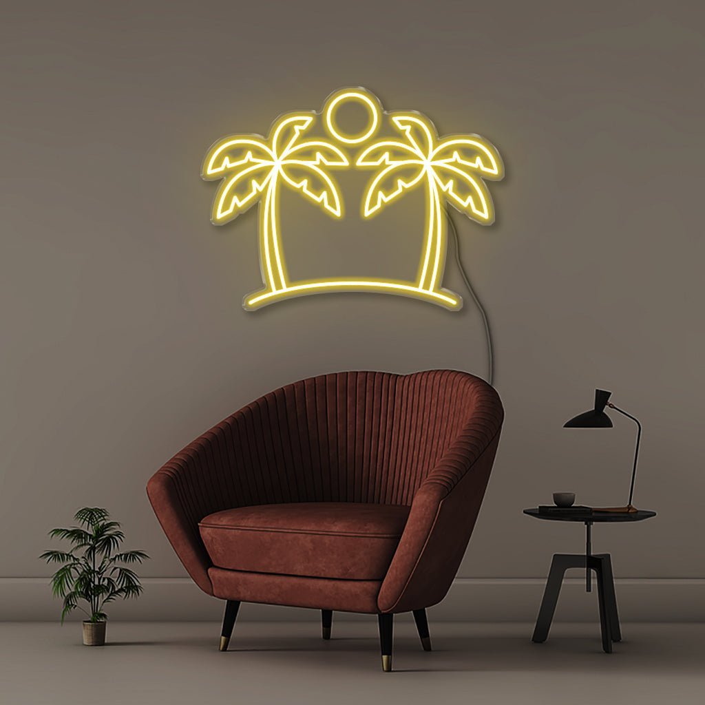 Neon Palm - Neonific - LED Neon Signs - 75 CM - Yellow