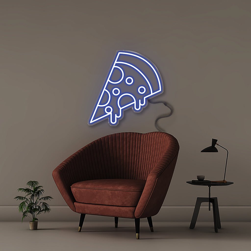 Neon Pizza - Neonific - LED Neon Signs - 50 CM - Blue