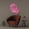 Neon Sailor Skull - Neonific - LED Neon Signs - 50 CM - Pink