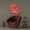 Neon Sailor Skull - Neonific - LED Neon Signs - 50 CM - Red