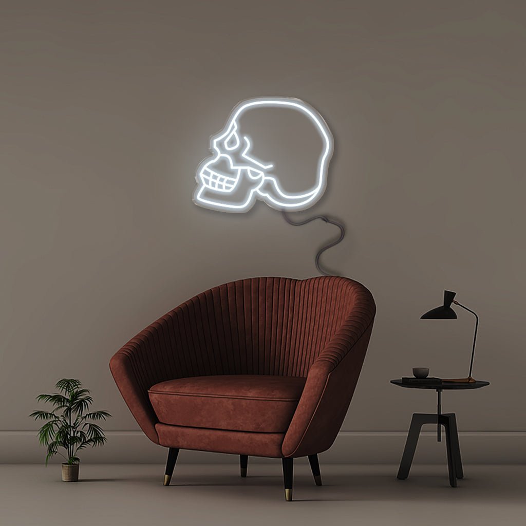 Neon Skull - Neonific - LED Neon Signs - 50 CM - Cool White