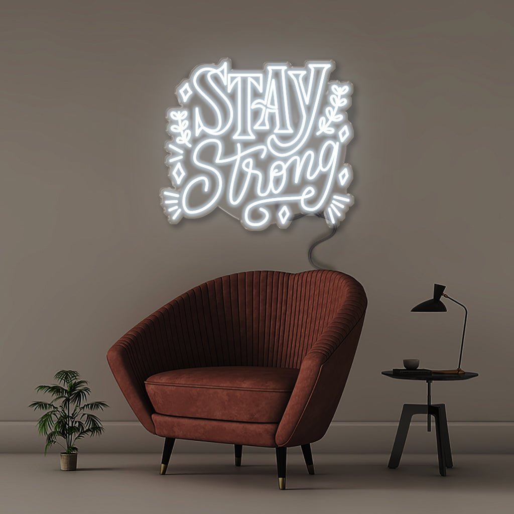 Neon Stay Strong - Neonific - LED Neon Signs - 75 CM - Cool White