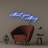 Neon Without You Nothing - Neonific - LED Neon Signs - 150 CM - Blue